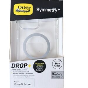 OtterBox Symmetry+ Clear Case for iPhone 14 Pro Max MagSafe Slim Protective Case